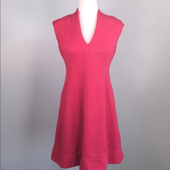 VINCE CAMUTO Jacquard Fit & Flare Dress - Picture 5 of 10